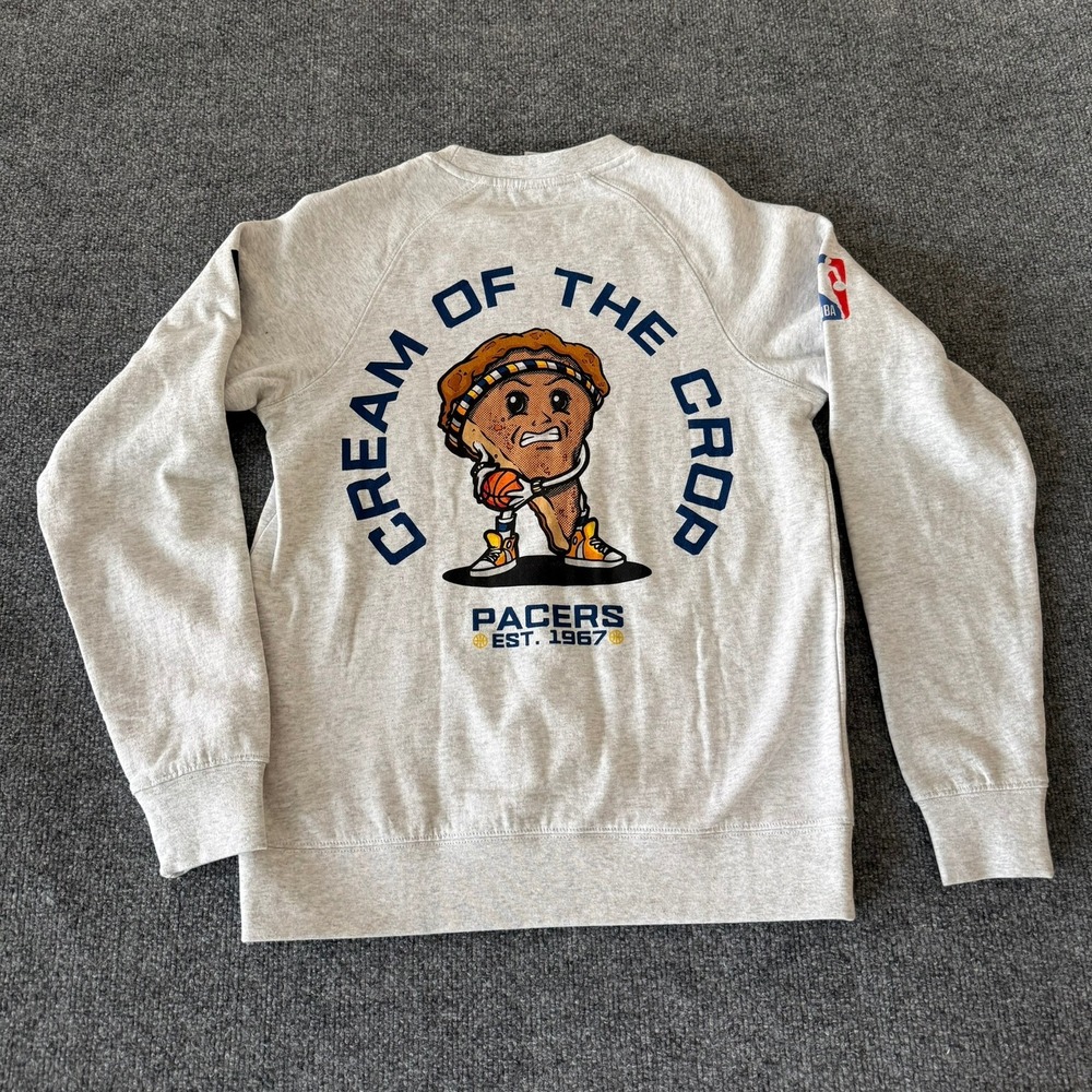 Indiana Pacers Cream of the Crop Bleacher Report Crewneck Sweatshirt Mens XS